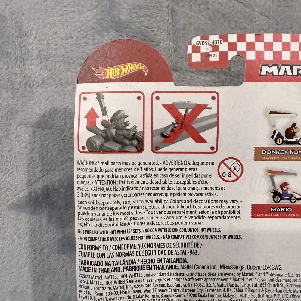 Hot Wheels Mario Kart Donkey Kong B-Dasher Super Glider Diecast Car 1:64 GVD30